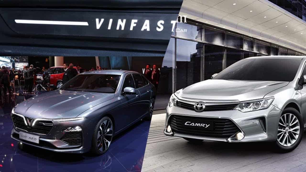 So sánh VinFast Lux A2.0 và Toyota Camry 2021 - VinFast Sài Gòn