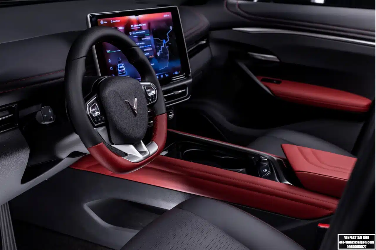 nội thất khoang trước của vinfast vf7