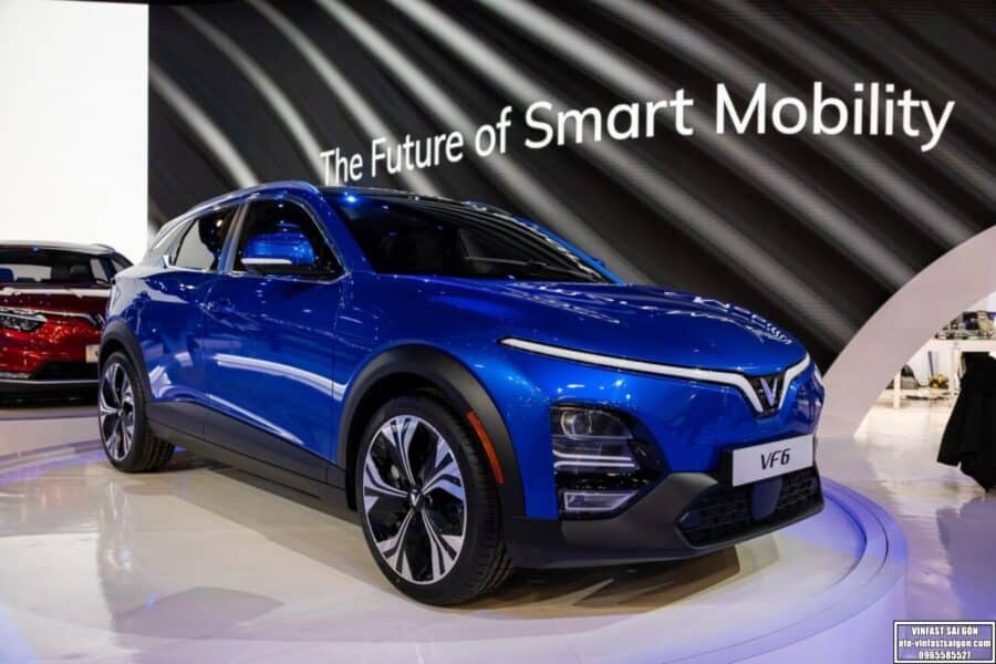 xe VinFast VF6 màu xanh