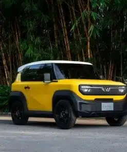 xe vinfast vf3 màu vàng nóc trắng