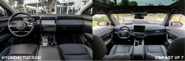 So sánh Vinfast VF7 và Hyundai Tucson - 28 - VinFast Sài Gòn