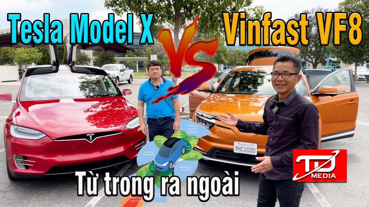 Giá bán và chi phí vận hành của vinfast vf8 tesla model x so sánh vs