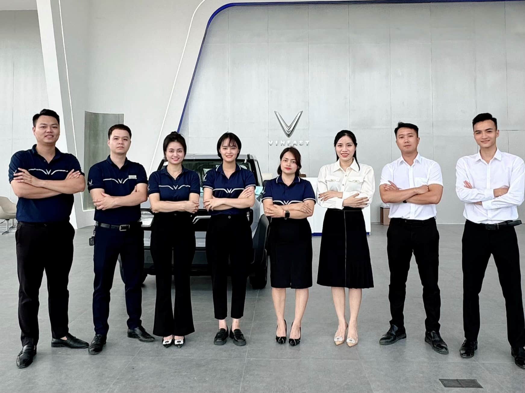 Đội ngũ nhân viên tại showroom VinFast Ninh Bình
