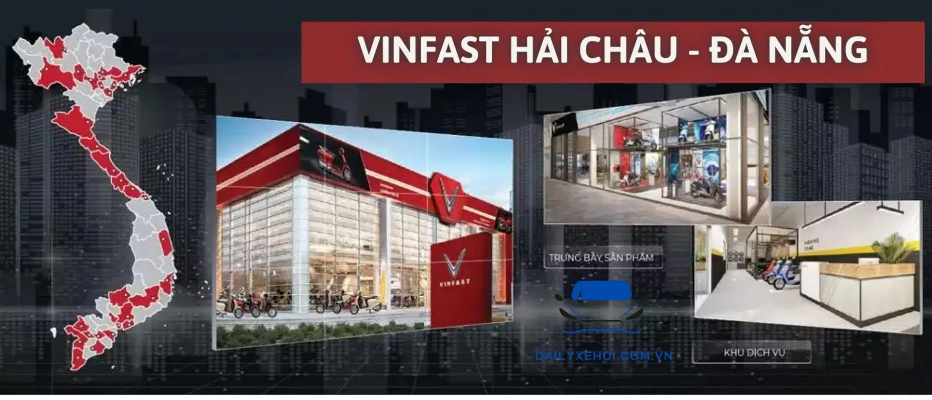 Phụ tùng, phụ kiện xe VinFast chính hãng tại VinFast Đà Nẵng - Đại lý thế hệ mới Nẵng. Địa chỉ : 115 Nguyễn Văn Linh