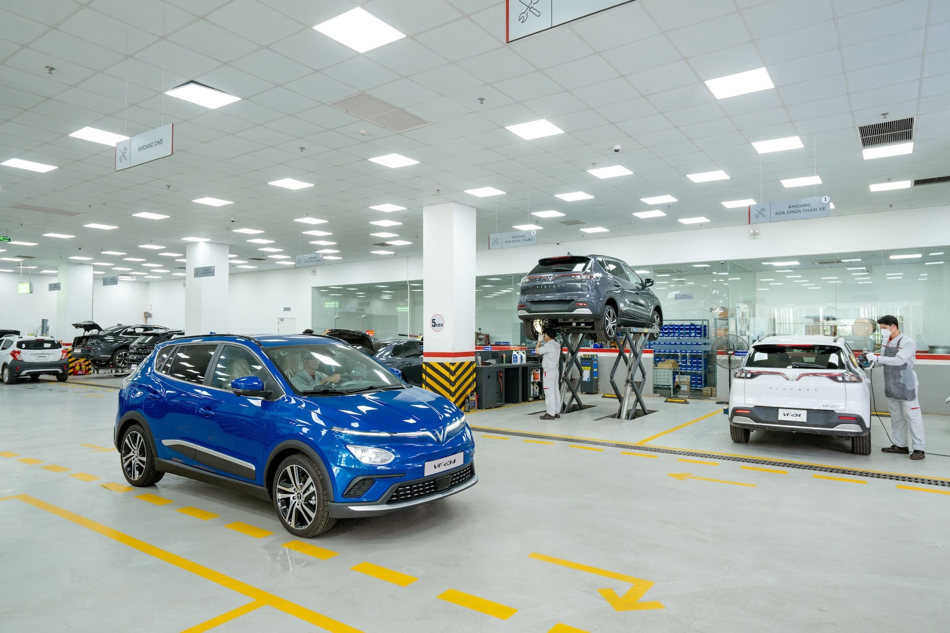 Xưởng dịch vụ tại VinFast Quảng Nam - Đại lý Năng Lượng Xanh
