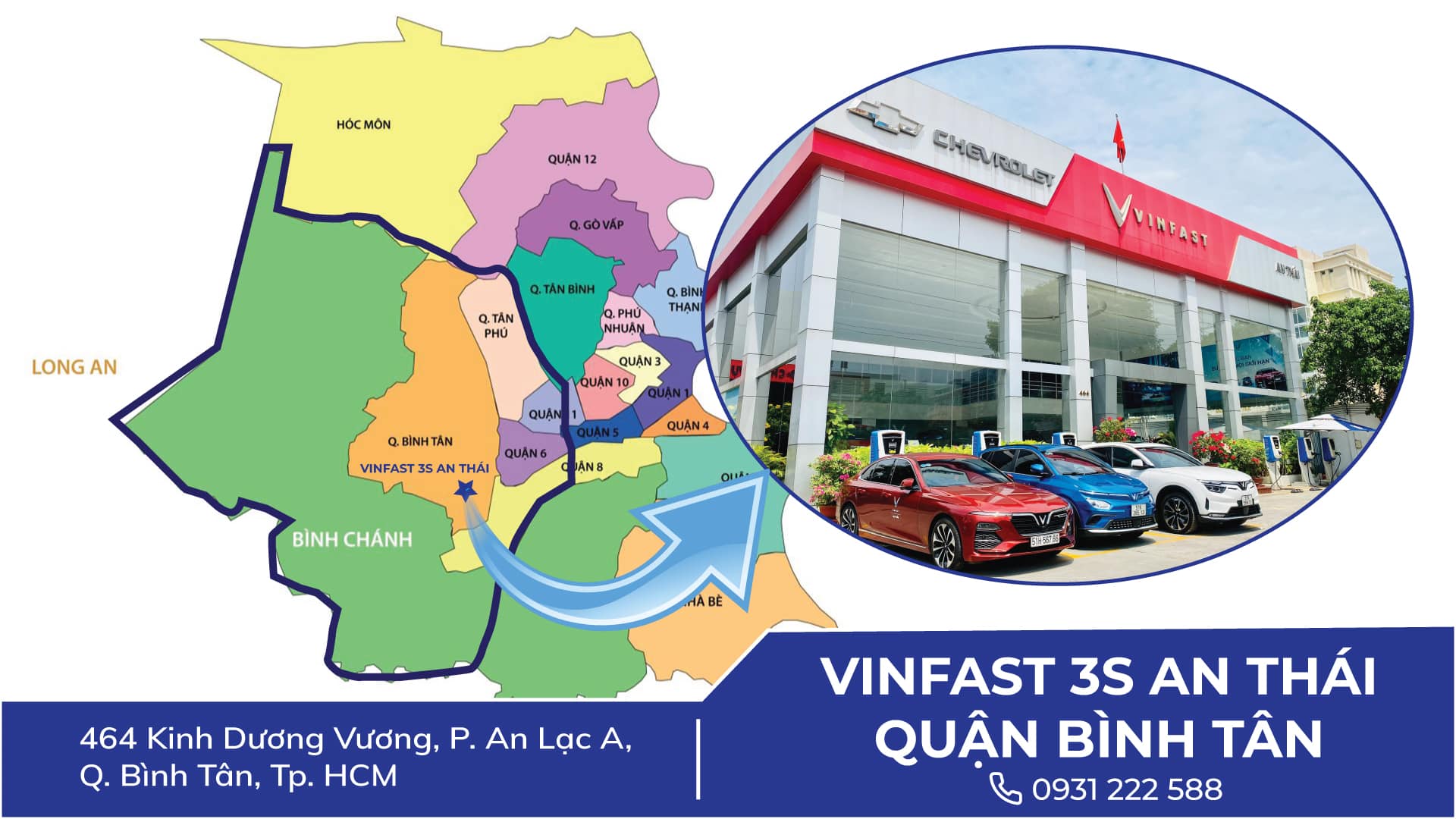 Các dịch vụ chuẩn 3S có tại VinFast VinFast VinFast An Thái Kinh Dương Vương - showroom và xưởng được ủy quyền chính hãng thành phố Hồ Chí Minh