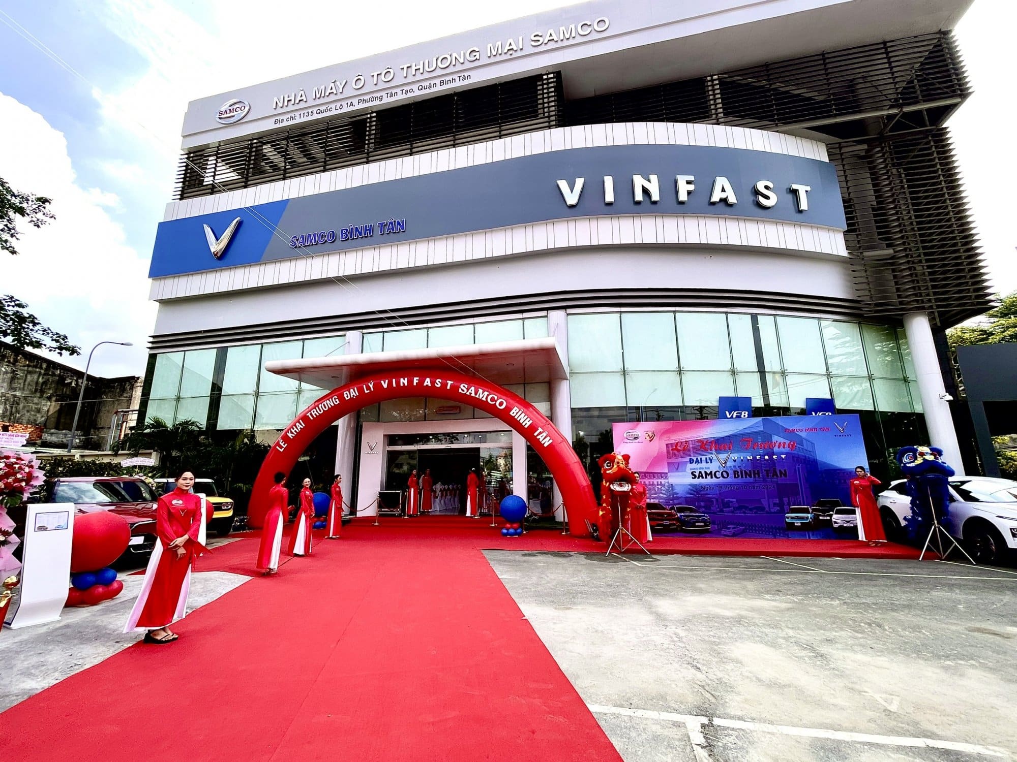 Showroom VinFast Samco Bình Tân – Đại lý ủy quyền chính thức của Việt Nam - và xưởng dịch vụ được ủy hãng tại thành phố Hồ Chí Minh