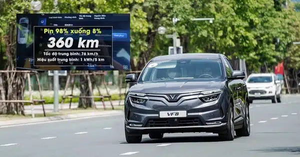 Vinfast VF8 1 lần sạc đầy đi được bao nhiêu km? VF8 đi 100km hết bao nhiêu tiền điện ? - 9 - VinFast Sài Gòn