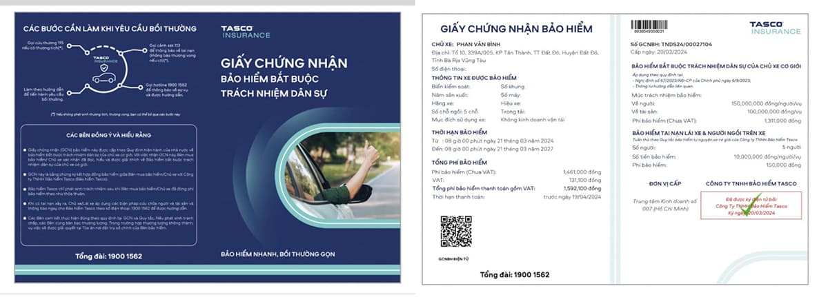 Bảo hiểm trách nhiệm dân sự 5 loại giấy tờ bắt buộc khi đăng ký xe vinfast chính sách corporate 2025