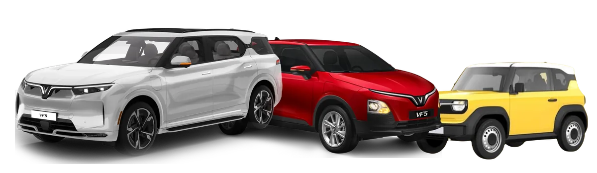 Xe ô tô điện VinFast VF9, VF5 và VF3